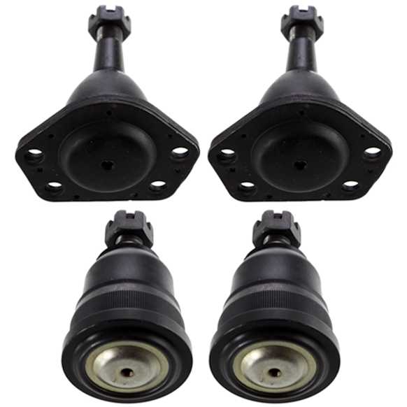 Front, Driver and Passenger Side, Upper and Lower Ball Joints