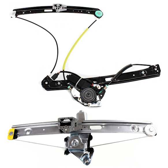 Front and Rear, Passenger Side Window Regulator, Power, With Motor, E46 Body, Sedan/Wagon