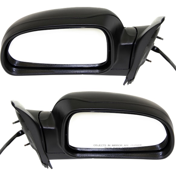 Driver and Passenger Side Mirrors, Power, Manual Folding, Heated, Textured Black, In-housing Signal Light, With memory, No Puddle Light, No Auto-Dimming, No Blind Spot Feature