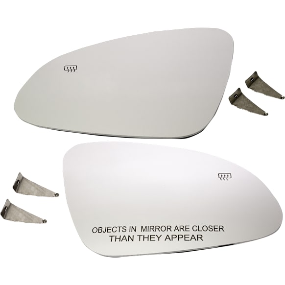 Driver and Passenger Side Mirror Glass, Heated, No Blind Spot Feature