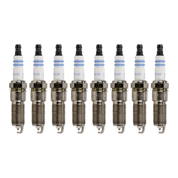 2003 Jeep Liberty - Spark Plug, Do Not Gap, Gap is Preset, Original Center Electrode Material is Copper/Nickel, Set of 8, 2.4L 4Cyl, Platinum Series