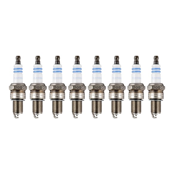 1981 Dodge Challenger - Spark Plug, Do Not Gap, Gap is Preset, Original Center Electrode Material is Copper/Nickel, Set of 8, 2.6L 4Cyl, Platinum Series