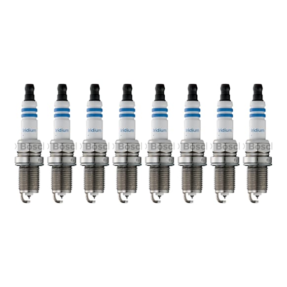 2003 Nissan Frontier - Spark Plug, Supercharged, Do Not Gap, Gap is Preset, For Sustained High Speed Driving, With Marking No. PFR7G11, Original Center Electrode and Ground Electrode Material is Platinum, Set of 8, 3.3L 6Cyl, OE Fine Wire Iridium Spark Plug Series