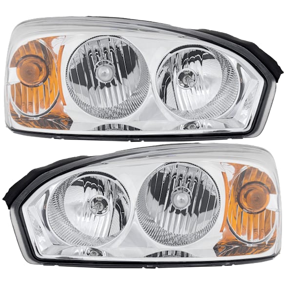 2006 Chevrolet Malibu - Driver and Passenger Side Halogen Headlight, With bulb(s), OE Replacement