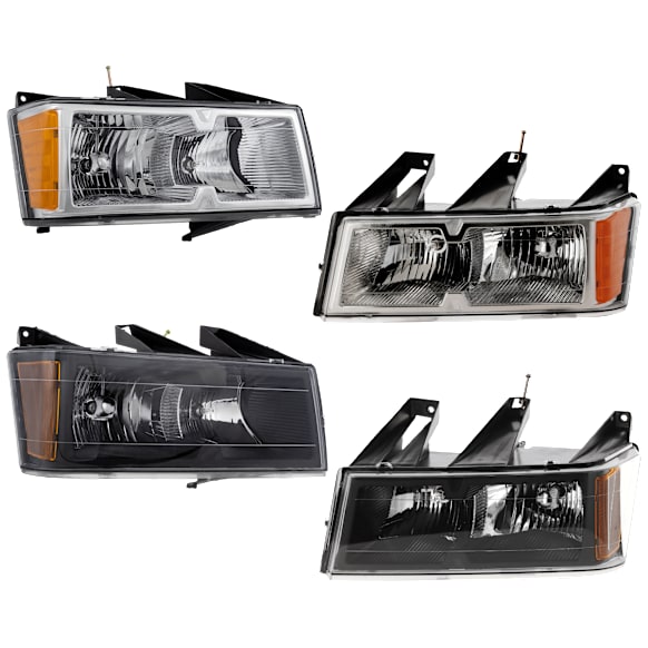 Driver and Passenger Side Halogen Headlight, With bulb(s), OE Replacement