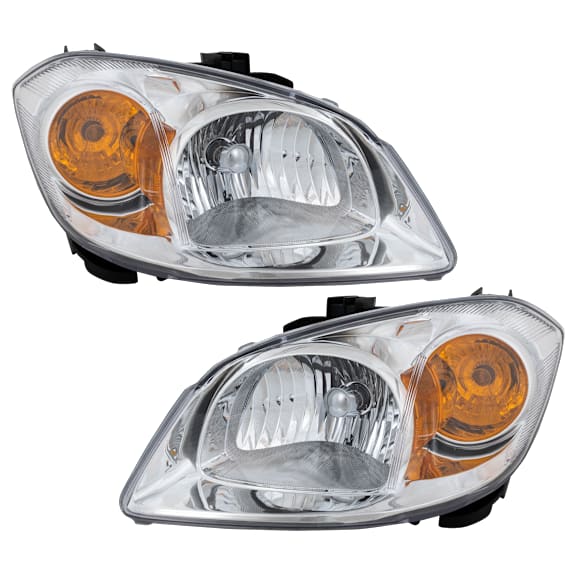 Driver and Passenger Side Halogen Headlight, With bulb(s), OE Replacement