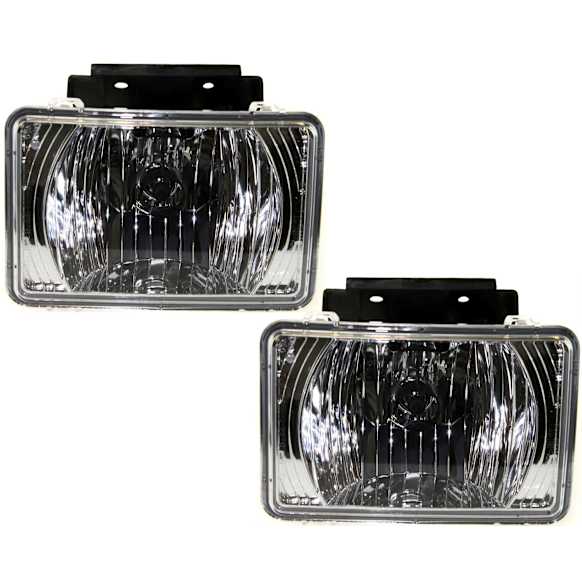 Front, Driver and Passenger Side Fog Lights, With Bulb(s), Halogen