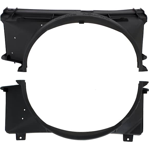 Upper and Lower Fan Shroud, 5.0L 8 Cyl, 5.7L 8 Cyl Engines, Fits Radiator Fan, Single Fan Design
