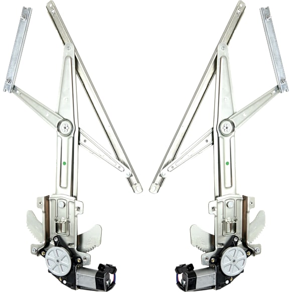 2007 GMC Canyon SLE - Front, Driver and Passenger Side Power Window Regulator, With Motor