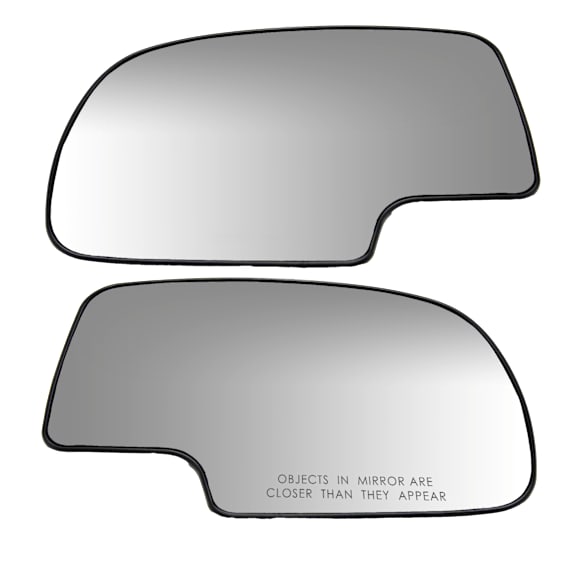 Driver and Passenger Side Mirror Glass, Non-Htd, Non-Towing, No Blind Spot Feature, With backing plate, Includes (2) Mirror Glasses