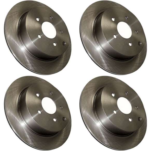 SET-CE12165069-4 Front and Rear Brake Disc, Plain Surface, Vented, 10 Lugs, 394.97 mm,, C-Tek Series