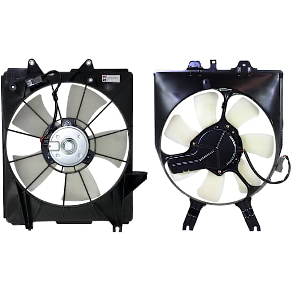 2009 Honda Odyssey - Radiator and A/C Condenser Fan Driver and Passenger Side, 6 Cyl 3.5L, Single fan