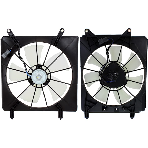 2011 Honda Element - Radiator and A/C Condenser Fan Driver and Passenger Side, 4 Cyl 2.4L, Single fan