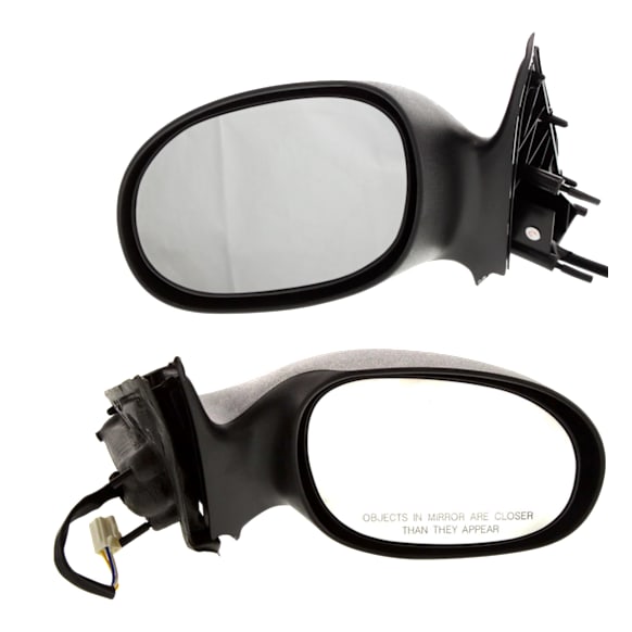 Driver and Passenger Side Mirrors, Power, Non-Folding, Non-Heated, Textured Black, No Signal Light, No Memory, No Puddle Light, No Auto-Dimming, No Blind Spot Feature