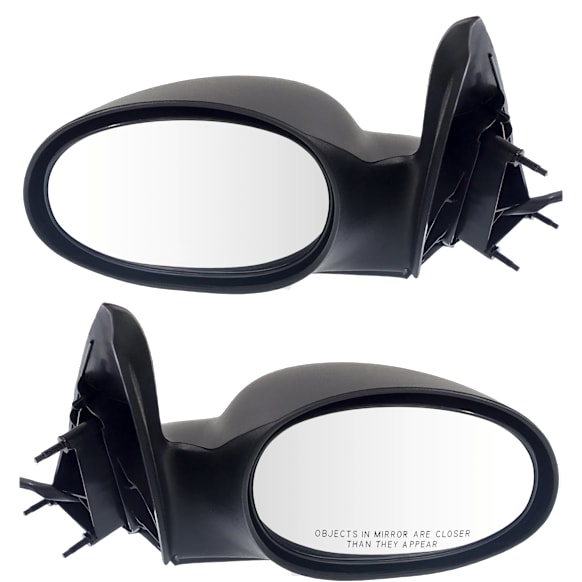 Driver and Passenger Side Mirrors, Power, Non-Folding, Non-Heated, Textured Black, No Signal Light, No Memory, No Puddle Light, No Auto-Dimming, No Blind Spot Feature
