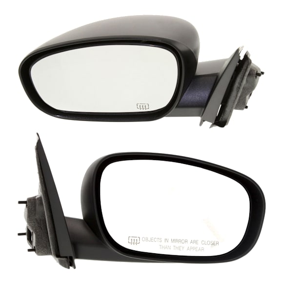 2007 Dodge Magnum - Driver and Passenger Side Mirror, Power Adjust, Heated, Textured Black, Non-Folding, No Signal Light, No Blind Spot Feature, No Memory, No Puddle Light, No Auto-Dimming, Wagon