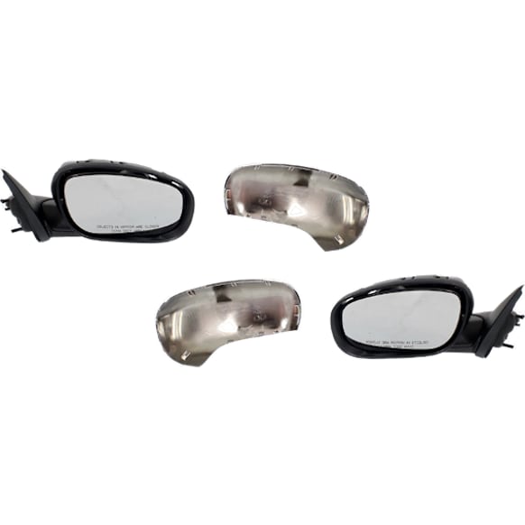 2005-2008 Dodge Magnum - Driver and Passenger Side Mirrors, Power, Manual Folding, Heated, Chrome, No Signal Light, With memory, No Puddle Light, No Auto-Dimming, No Blind Spot Feature