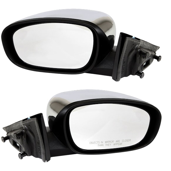 2005-2008 Dodge Magnum - Driver and Passenger Side Mirrors, Power, Non-Folding, Heated, Chrome, No Signal Light, No Memory, No Puddle Light, No Auto-Dimming, No Blind Spot Feature