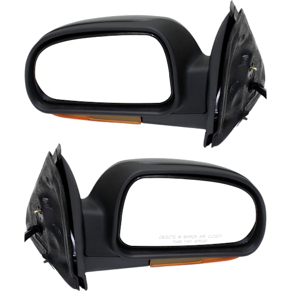 Driver and Passenger Side Mirrors, Power, Manual Folding, Heated, Textured Black, In-housing Signal Light, No Memory, No Puddle Light, No Auto-Dimming, No Blind Spot Feature