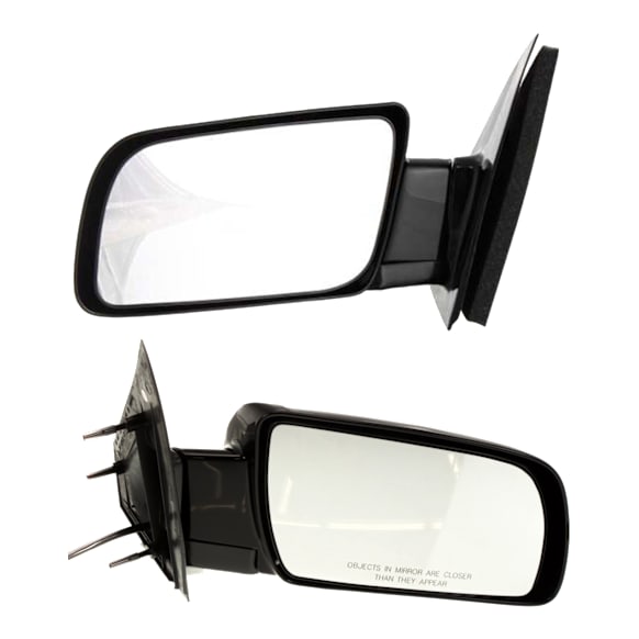 2000-2005 Chevrolet Astro - Driver and Passenger Side Mirrors, Power, Manual Folding, Non-Heated, Paintable, No Signal Light, No Memory, No Puddle Light, No Auto-Dimming, No Blind Spot Feature