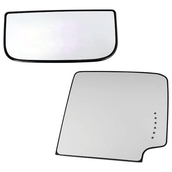 2015-2019 GMC Sierra 2500 HD - Passenger Side, Upper and Lower Mirror Glass, Upper - Heated; Lower - Non-Heated, No Blind Spot Feature