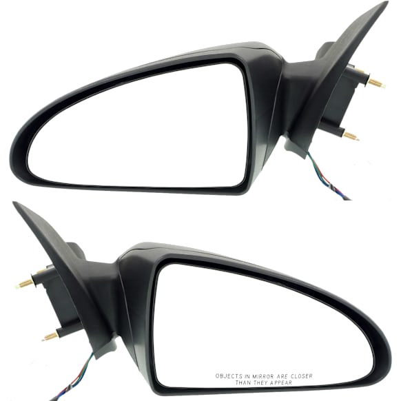 Driver and Passenger Side Mirrors, Power, Manual Folding, Non-Heated, Textured Black, No Signal Light, No Memory, No Puddle Light, No Auto-Dimming, No Blind Spot Feature