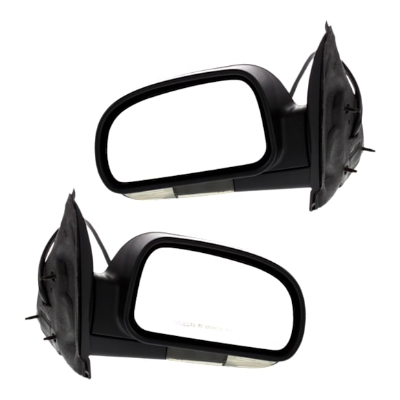 Driver and Passenger Side Mirrors, Power, Power Folding, Heated, Textured Black, In-housing Signal Light, No Memory, No Puddle Light, No Auto-Dimming, No Blind Spot Feature