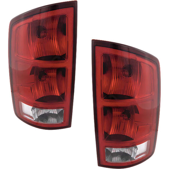 Driver and Passenger Side Halogen Tail Light, With bulb(s), OE Replacement