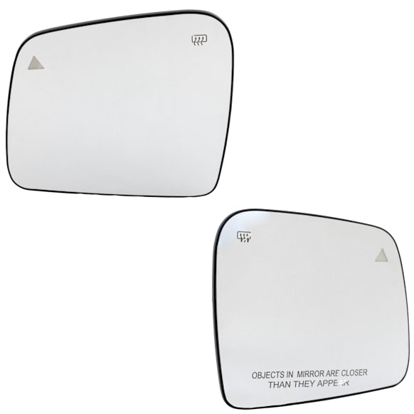 2011-2021 Jeep Grand Cherokee - Driver and Passenger Side Mirror Glass, Heated, With Blind Spot Detection in Glass, Includes (2) Mirror Glasses