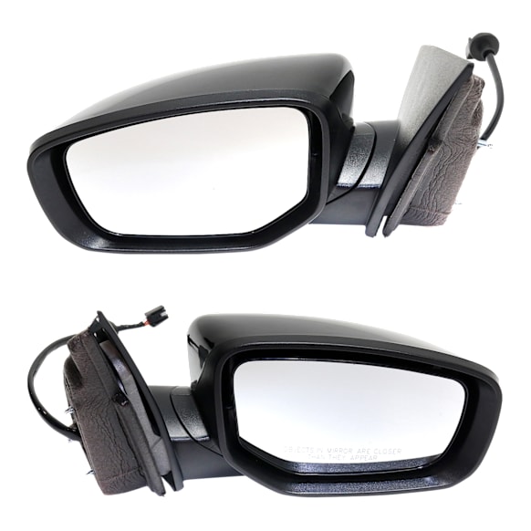 2016 Dodge Dart - Driver and Passenger Side Mirror, Power Adjust, Non-Heated, Paintable, Manual Folding, No Signal Light, No Blind Spot Feature, No Memory, No Puddle Light, No Auto-Dimming