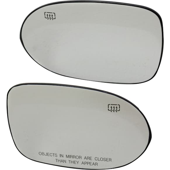 Driver and Passenger Side Mirror Glass, Heated, No Blind Spot Feature