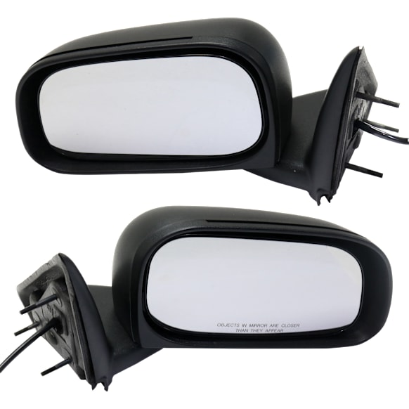 Driver and Passenger Side Mirror, Power Adjust, Non-Heated, Manual Folding, Textured Black, No Signal Light, No Memory, No Puddle Light, No Auto-Dimming, No Blind Spot Feature