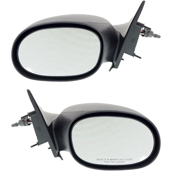 Driver and Passenger Side Mirrors, Manual Adjust, Non-Folding, Non-Heated, Paintable, No Signal Light, No Memory, No Puddle Light, No Auto-Dimming, No Blind Spot Feature