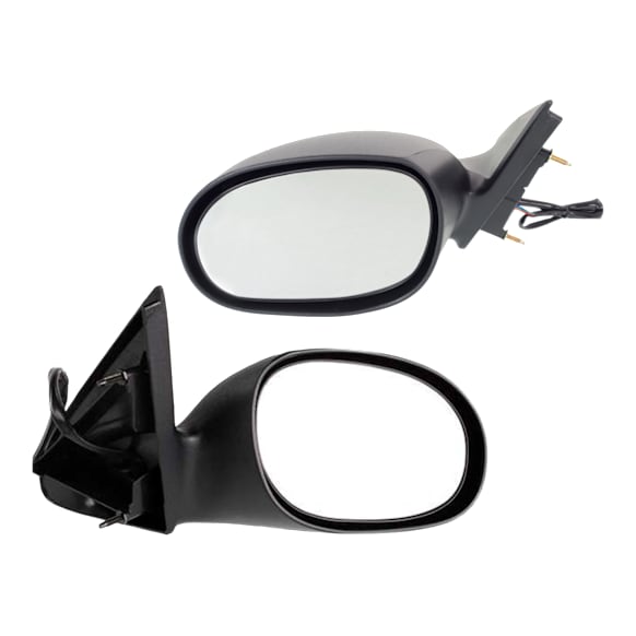 Driver and Passenger Side Mirrors, Power, Non-Folding, Non-Heated, Textured Black, No Signal Light, No Memory, No Puddle Light, No Auto-Dimming, No Blind Spot Feature
