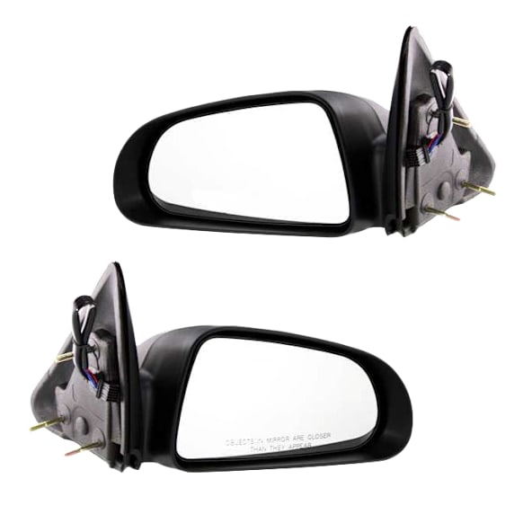 Driver and Passenger Side Mirrors, Power, Non-Folding, Non-Heated, Textured Black, No Signal Light, No Memory, No Puddle Light, No Auto-Dimming, No Blind Spot Feature