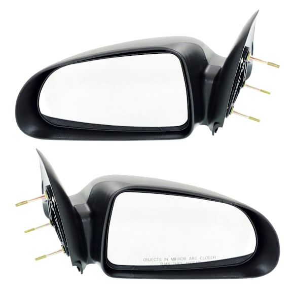 Driver and Passenger Side Mirrors, Manual Adjust, Non-Folding, Non-Heated, Textured Black, No Signal Light, No Memory, No Puddle Light, No Auto-Dimming, No Blind Spot Feature