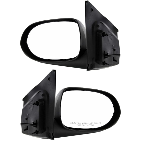 Driver and Passenger Side Mirrors, Power, Non-Folding, Non-Heated, Textured Black, No Signal Light, No Memory, No Puddle Light, No Auto-Dimming, No Blind Spot Feature