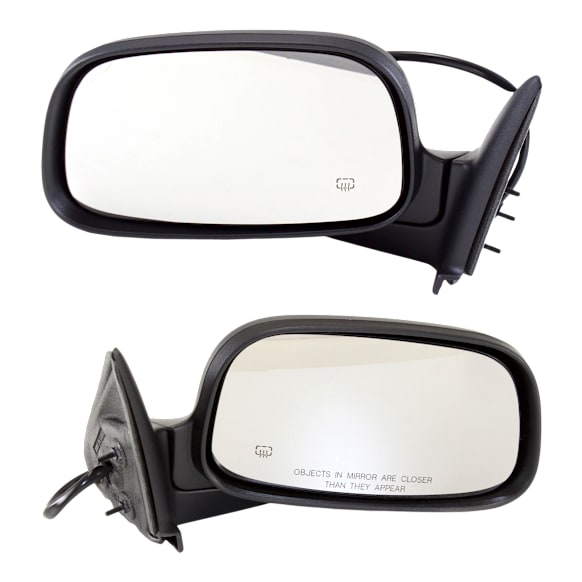 Driver and Passenger Side Mirrors, Power, Manual Folding, Heated, Textured Black, No Signal Light, No Memory, No Puddle Light, No Auto-Dimming, No Blind Spot Feature