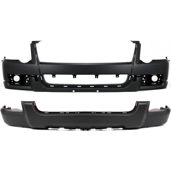 2010 Ford Explorer - Front, Upper and Lower Primed Bumper Cover