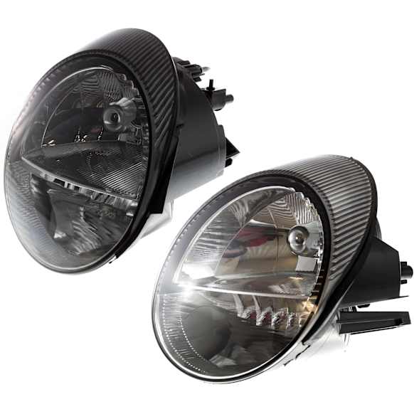 2002-2005 Ford Thunderbird - Driver and Passenger Side Halogen Headlight, Without bulb(s), OE Replacement