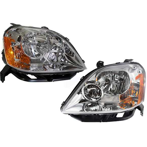 2005-2007 Ford Five Hundred - Driver and Passenger Side Halogen Headlight, With bulb(s), OE Replacement