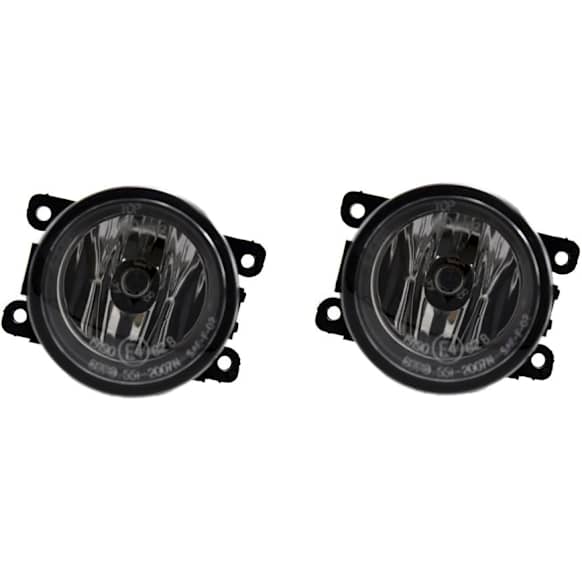 Front, Driver and Passenger Side Fog Lights, With Bulbs, Halogen, Standard Type, CAPA CERTIFIED
