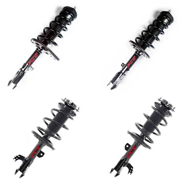 SET-FCS1333562L-C Front and Rear, Driver and Passenger Side Fully Loaded Strut, FWD, Sedan