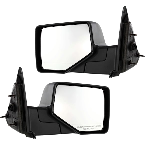 2006-2011 Ford Ranger - Driver and Passenger Side Mirrors, Manual Adjust, Manual Folding, Non-Heated, Textured Black, No Signal Light, No Memory, No Puddle Light, No Auto-Dimming
