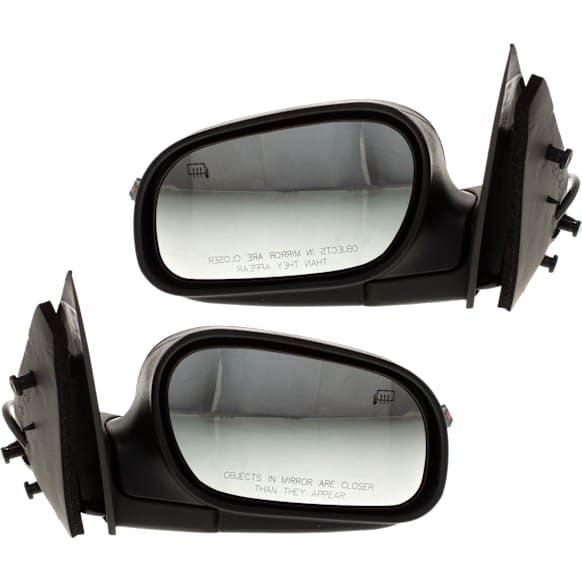 2009-2011 Ford Crown Victoria - Driver and Passenger Side Mirrors, Power, Manual Folding, Heated, Paintable, No Signal Light, No Memory, No Puddle Light, No Auto-Dimming, No Blind Spot Feature