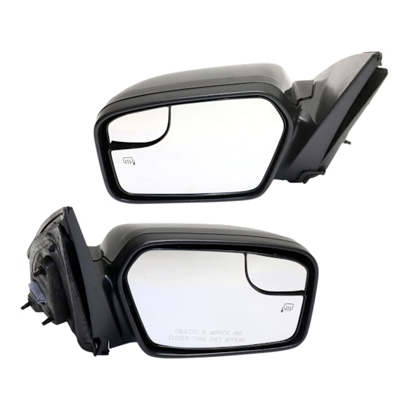 2012 Ford Fusion SE - Driver and Passenger Side Mirror, Power Adjust, Heated, Paintable, Non-Folding, No Signal Light, With Blind Spot Glass, No Memory, No Puddle Light, No Auto-Dimming