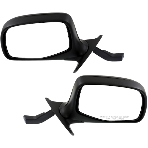 Driver and Passenger Side Mirror, Manual Adjust, Non-Heated, Manual Folding, Chrome, No Signal Light, No Memory, No Puddle Light, No Auto-Dimming, No Blind Spot Feature, Paddle Style