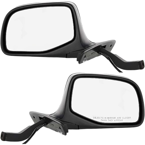 Driver and Passenger Side Mirror, Power Adjust, Non-Heated, Manual Folding, Paintable, No Signal Light, No Memory, No Puddle Light, No Auto-Dimming, No Blind Spot Feature, Paddle Style