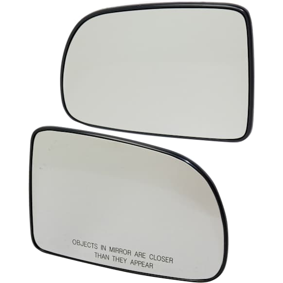 Driver and Passenger Side Mirror Glass, Non-Heated, Non-Towing, With backing plate, Includes (2) Mirror Glasses