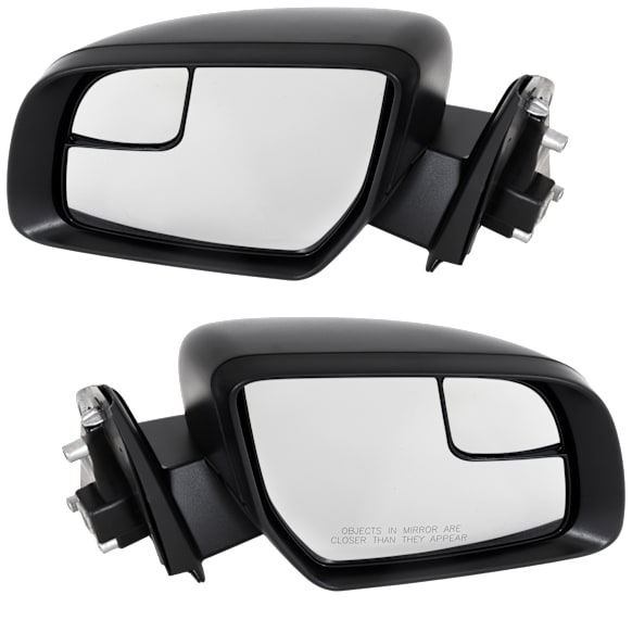 2020 Ford Ranger - Driver and Passenger Side Mirror, Power Adjust, Non-Heated, Textured Black, Manual Folding, No Signal Light, No Blind Spot Feature, No Memory, No Puddle Light, No Auto-Dimming